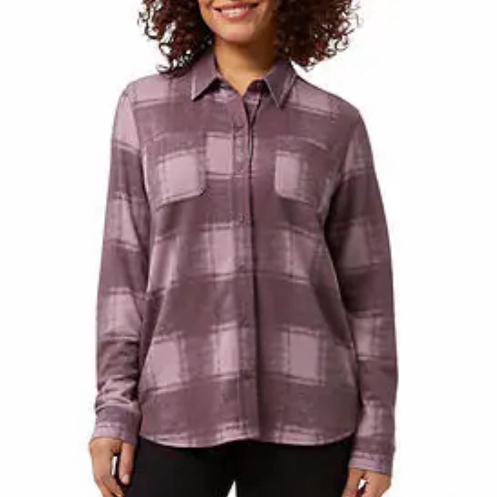 32 Degrees Ladies' Cozy Knit Button-Up Shirt